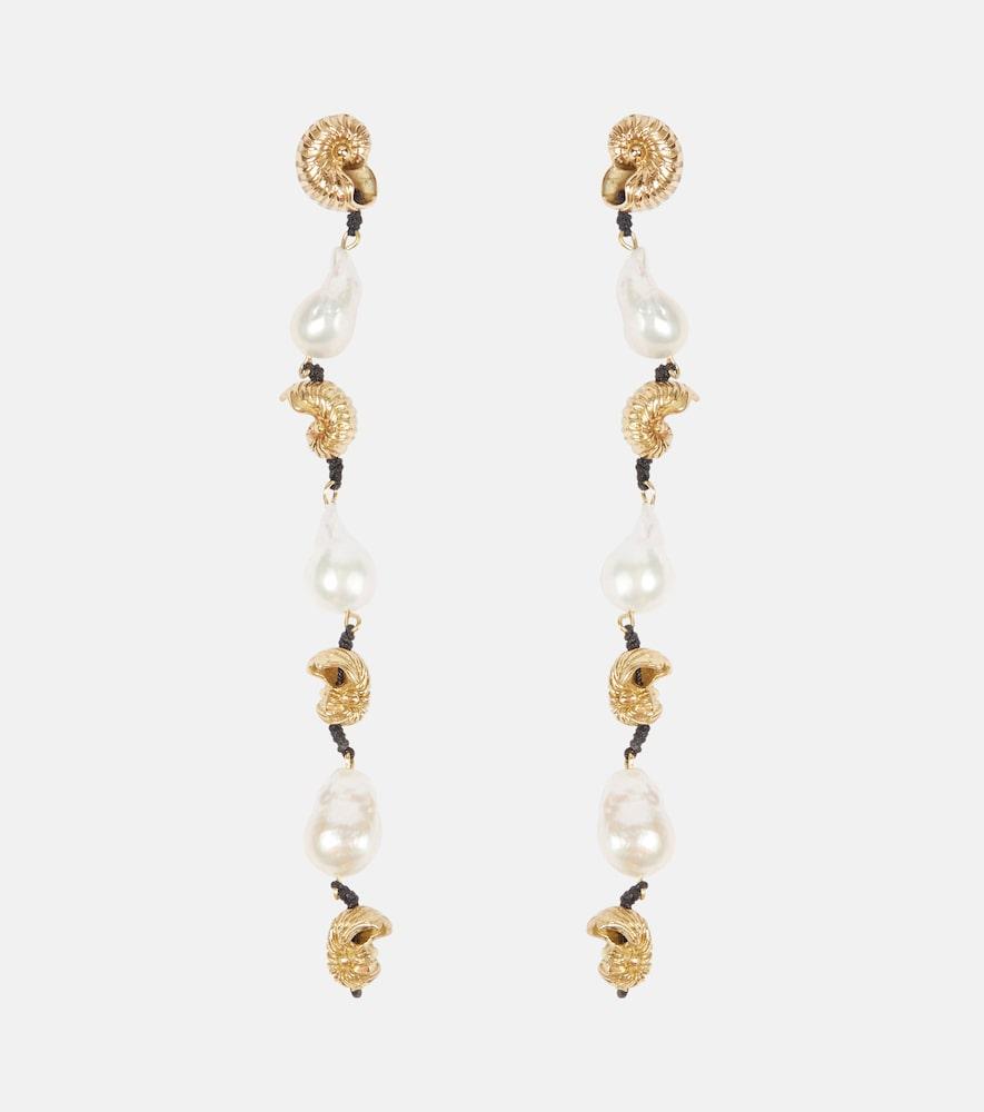 alémais reverie drop earrings with pearls