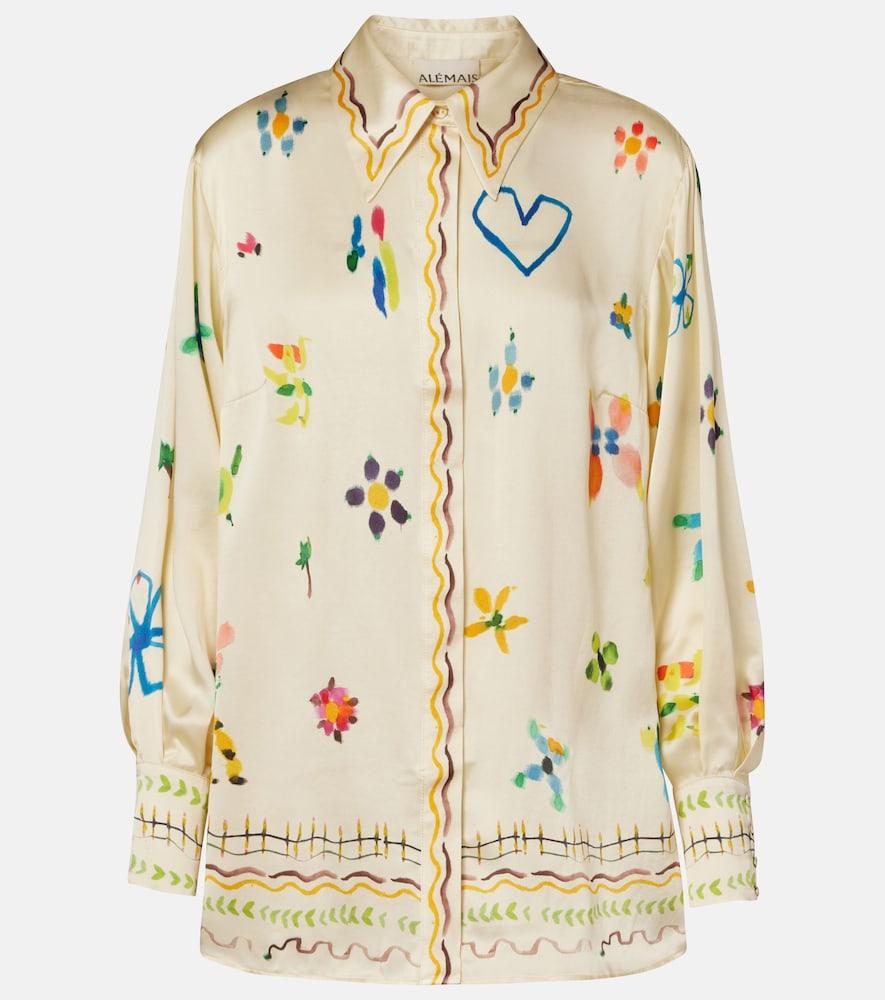 alémais sidi floral silk shirt