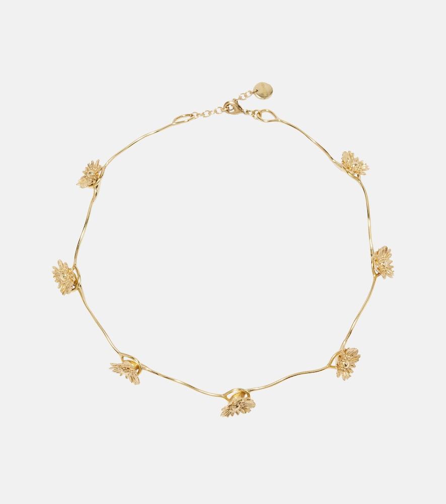 alémais team spirit gold-plated chain necklace