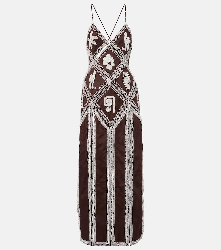 alémais x laurence leenaert leandra ramie maxi dress