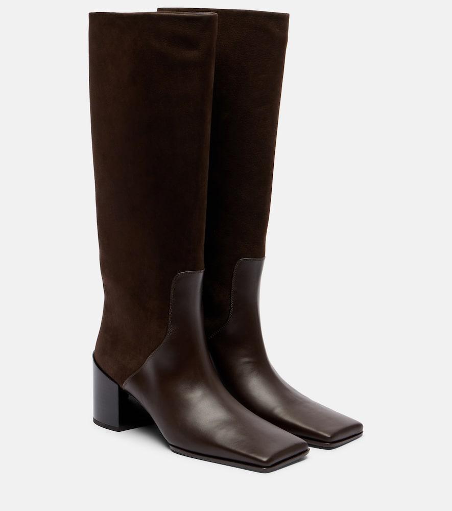 alaïa 55 leather knee-high boots