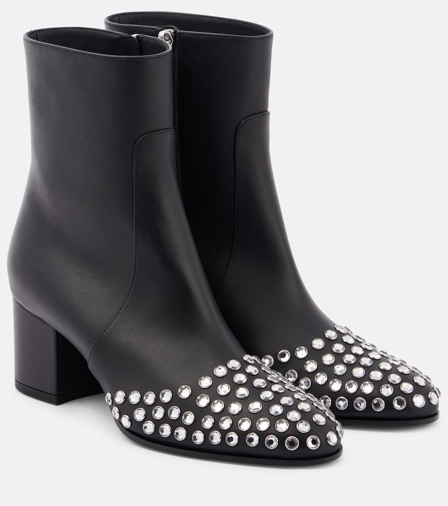 alaïa 60 embellished leather ankle boots