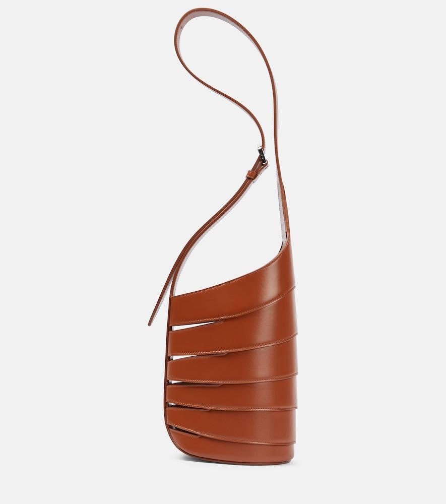 alaïa babel small leather shoulder bag