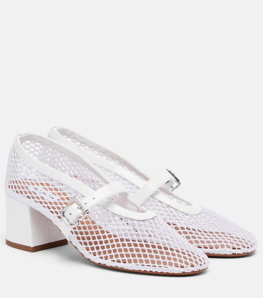 alaïa babies mesh mary jane pumps