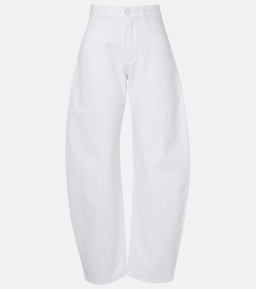 alaïa barrel-leg jeans