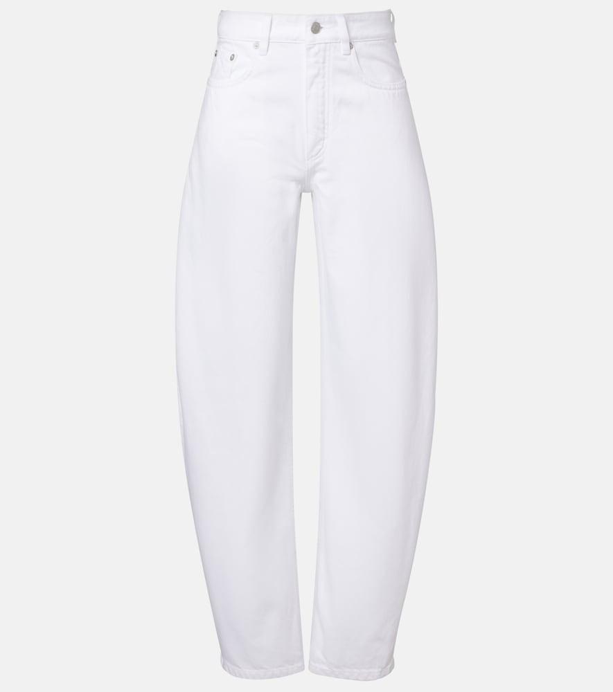 alaïa barrel-leg jeans