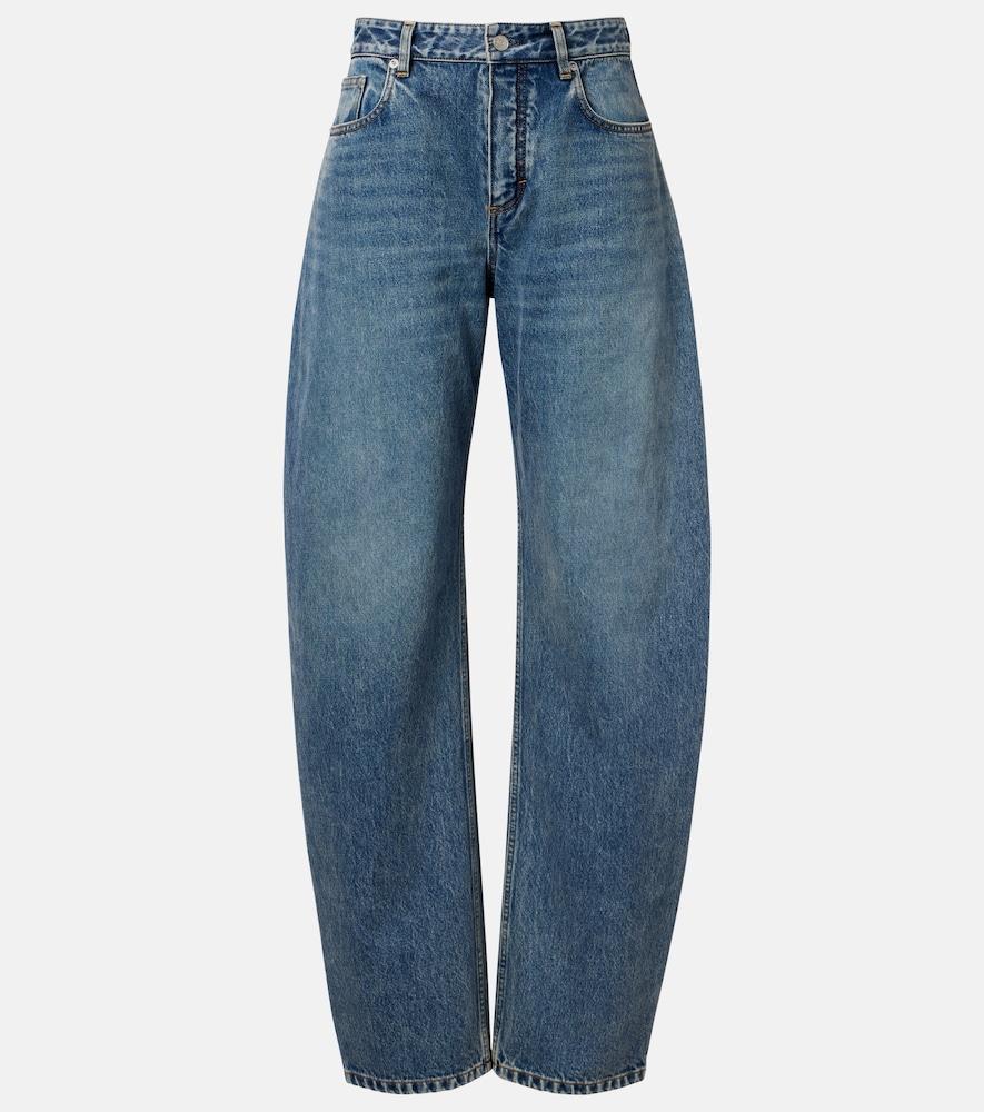 alaïa barrel-leg jeans