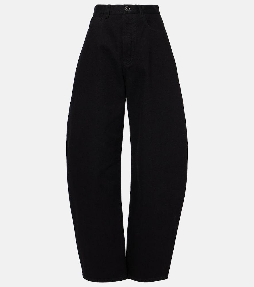 alaïa barrel-leg jeans