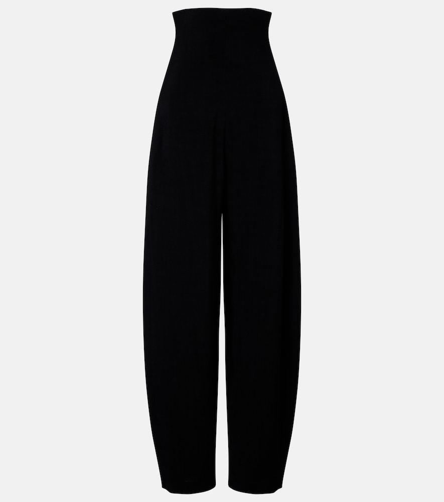 alaïa barrel-leg pants