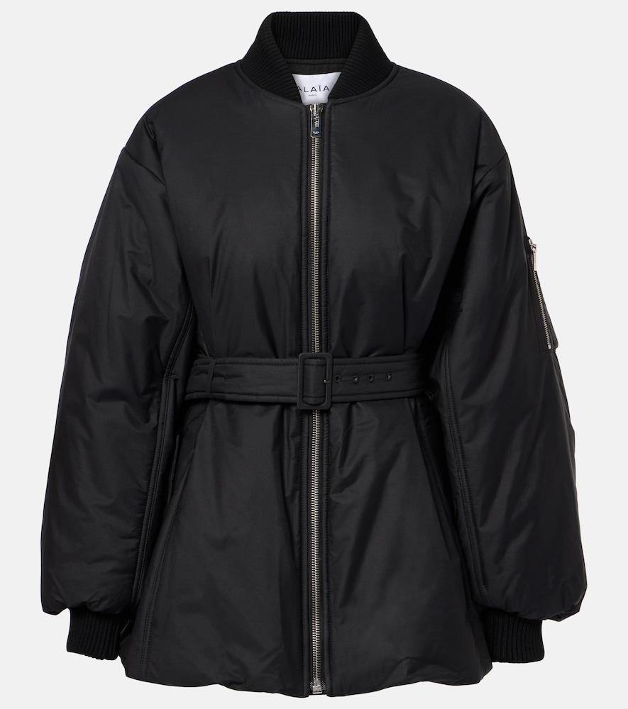 alaïa belted cotton-blend jacket