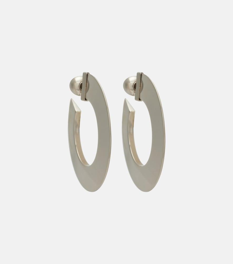 alaïa blade hoop earrings
