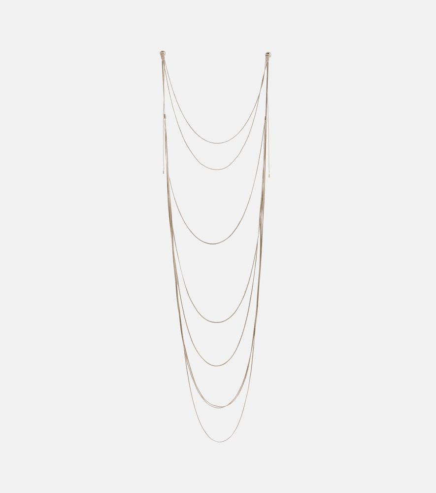 alaïa chain necklace earrings