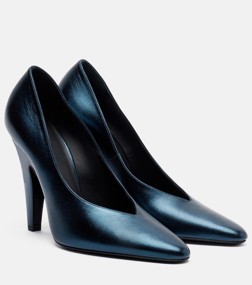 alaïa cone leather pumps