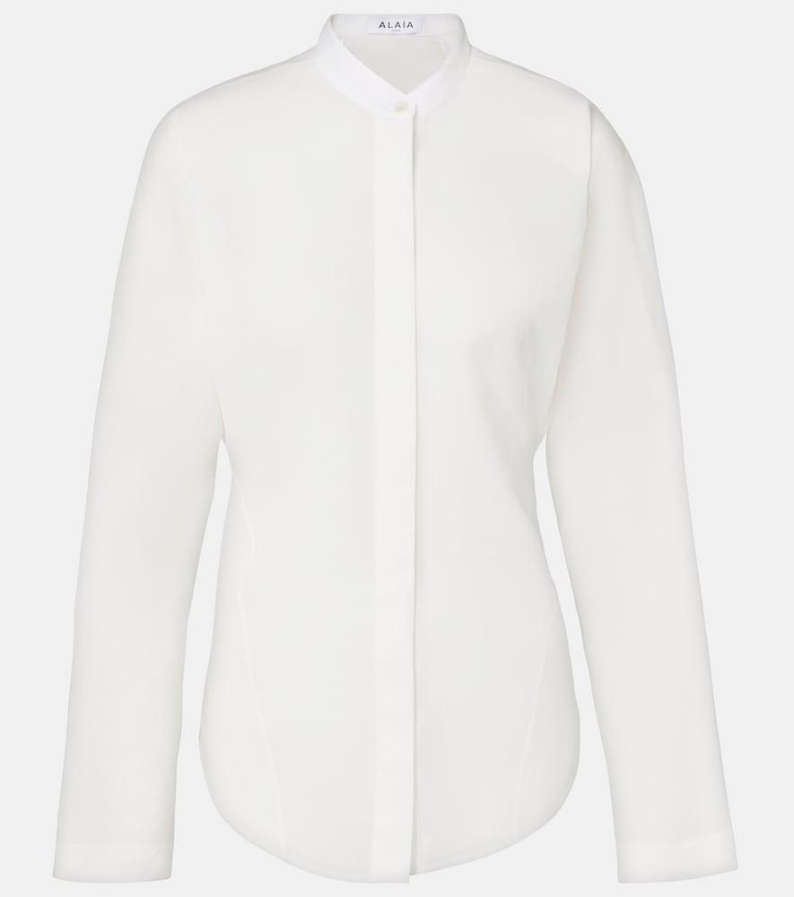 alaïa cotton and linen shirt