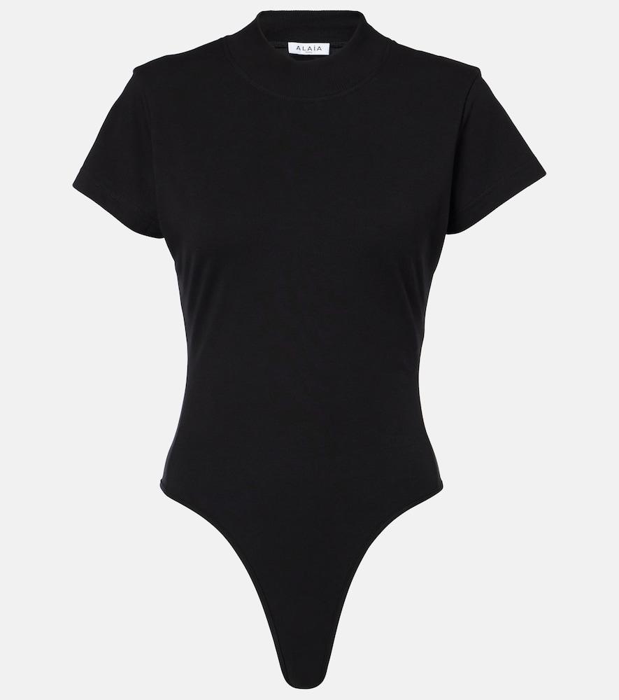 alaïa cotton-blend bodysuit