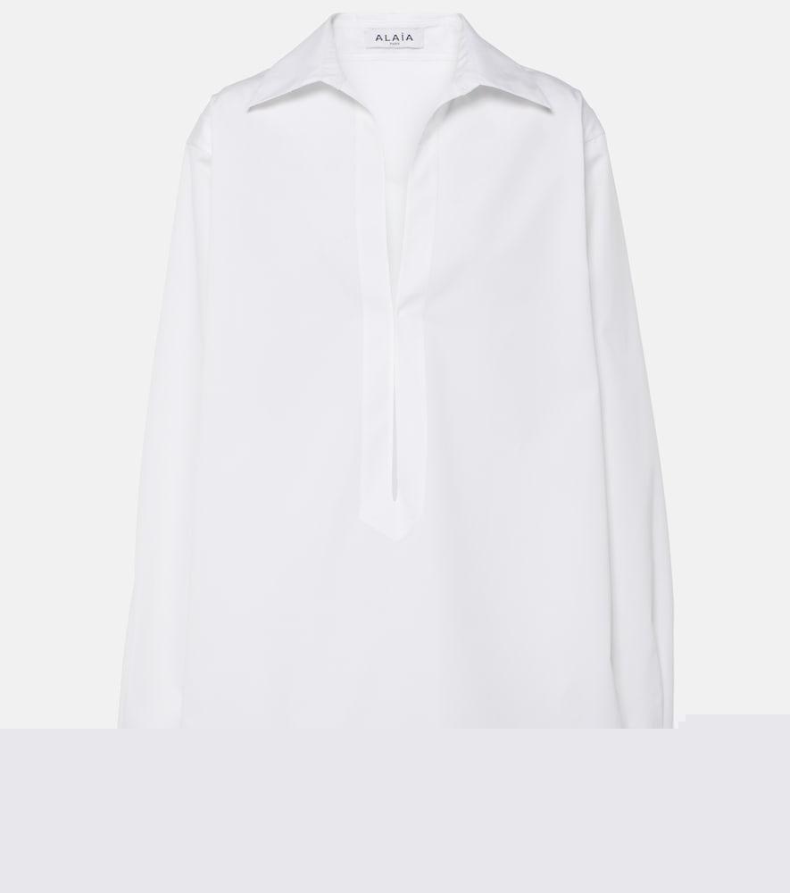 alaïa cotton poplin minidress