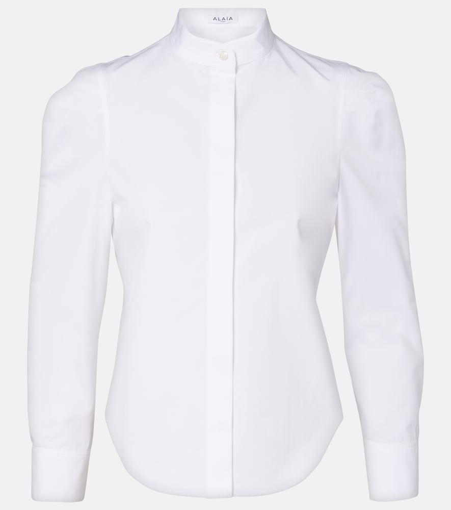 alaïa cotton poplin shirt