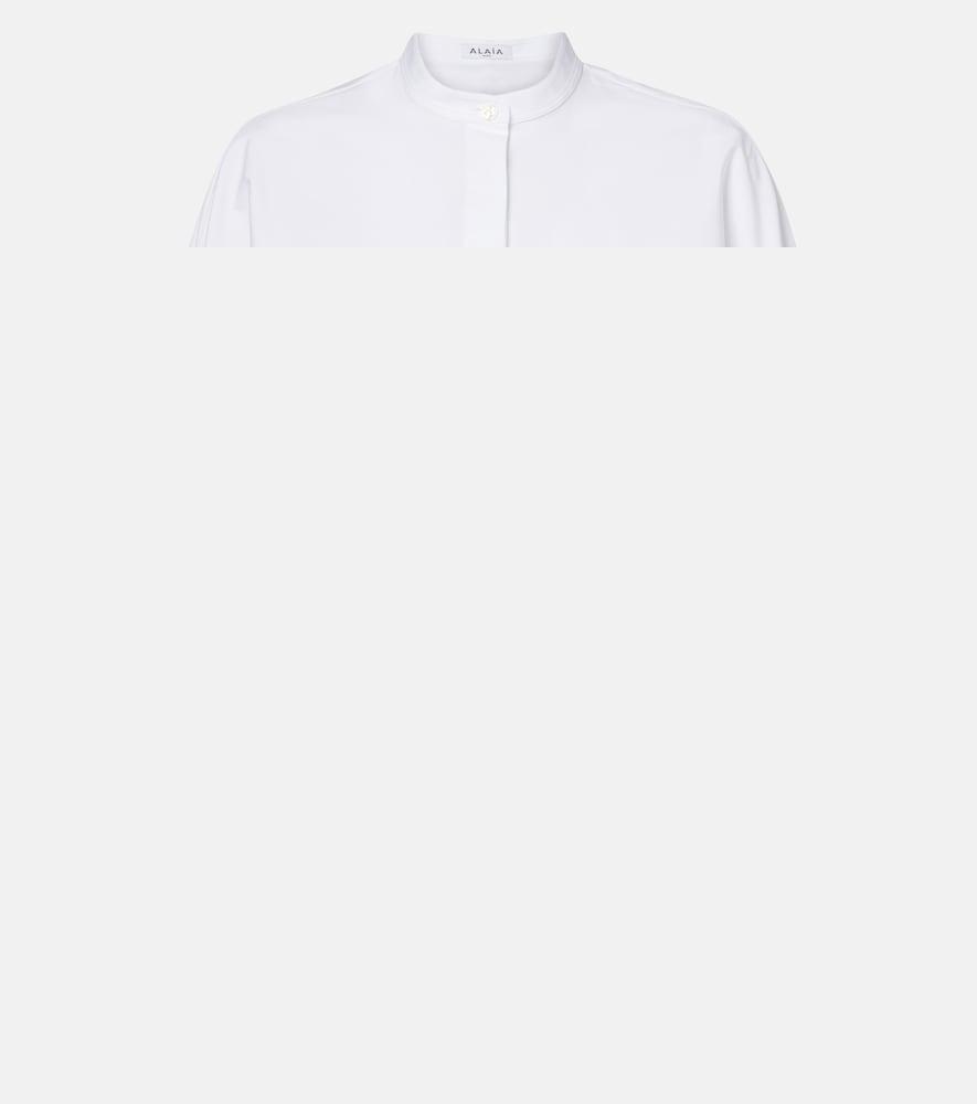 alaïa cotton poplin shirt