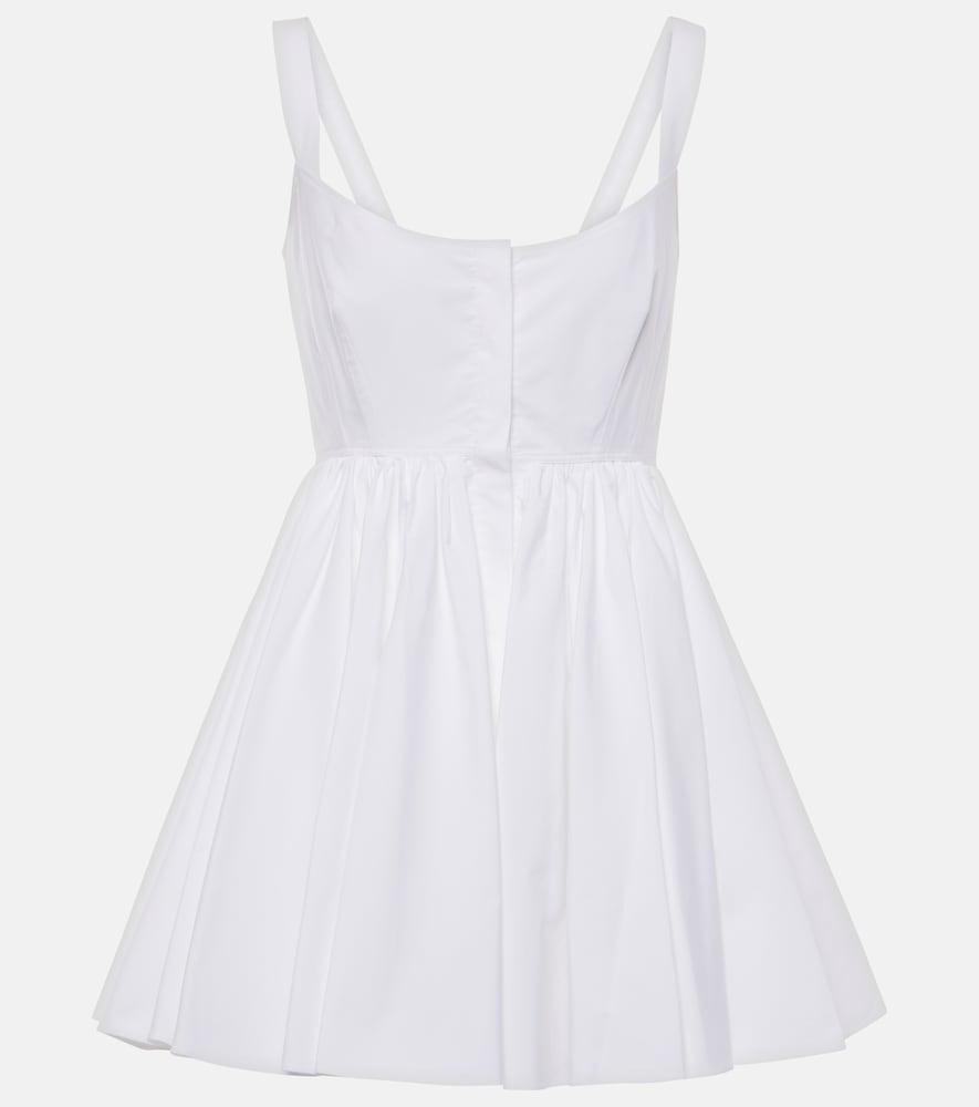alaïa cotton poplin skater dress