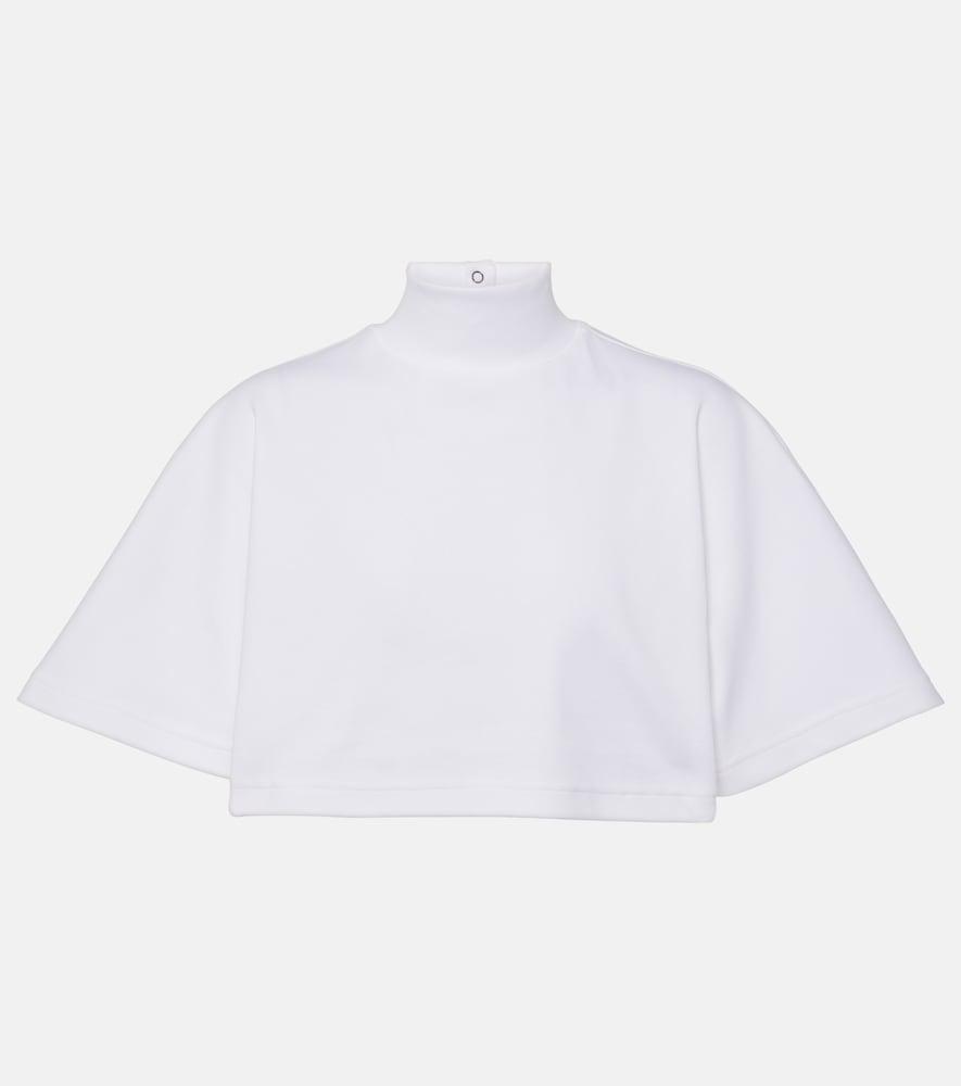 alaïa cotton turtleneck top