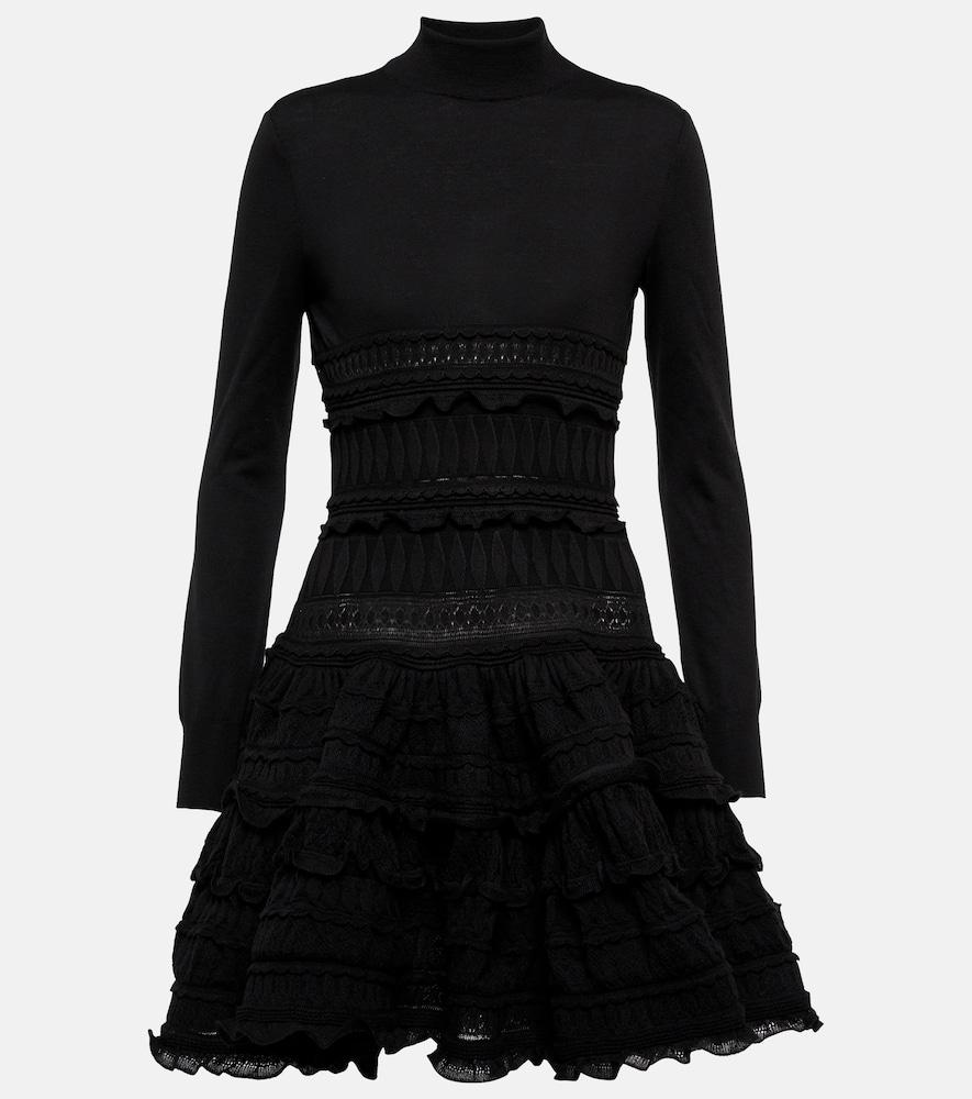 alaïa crinoline wool minidress
