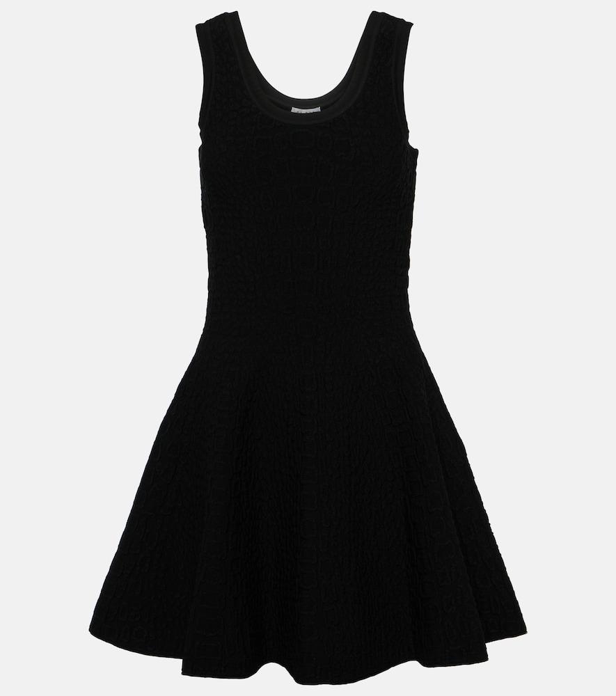 alaïa croc-effect minidress