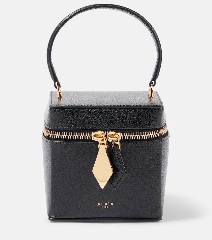 alaïa cube leather vanity bag