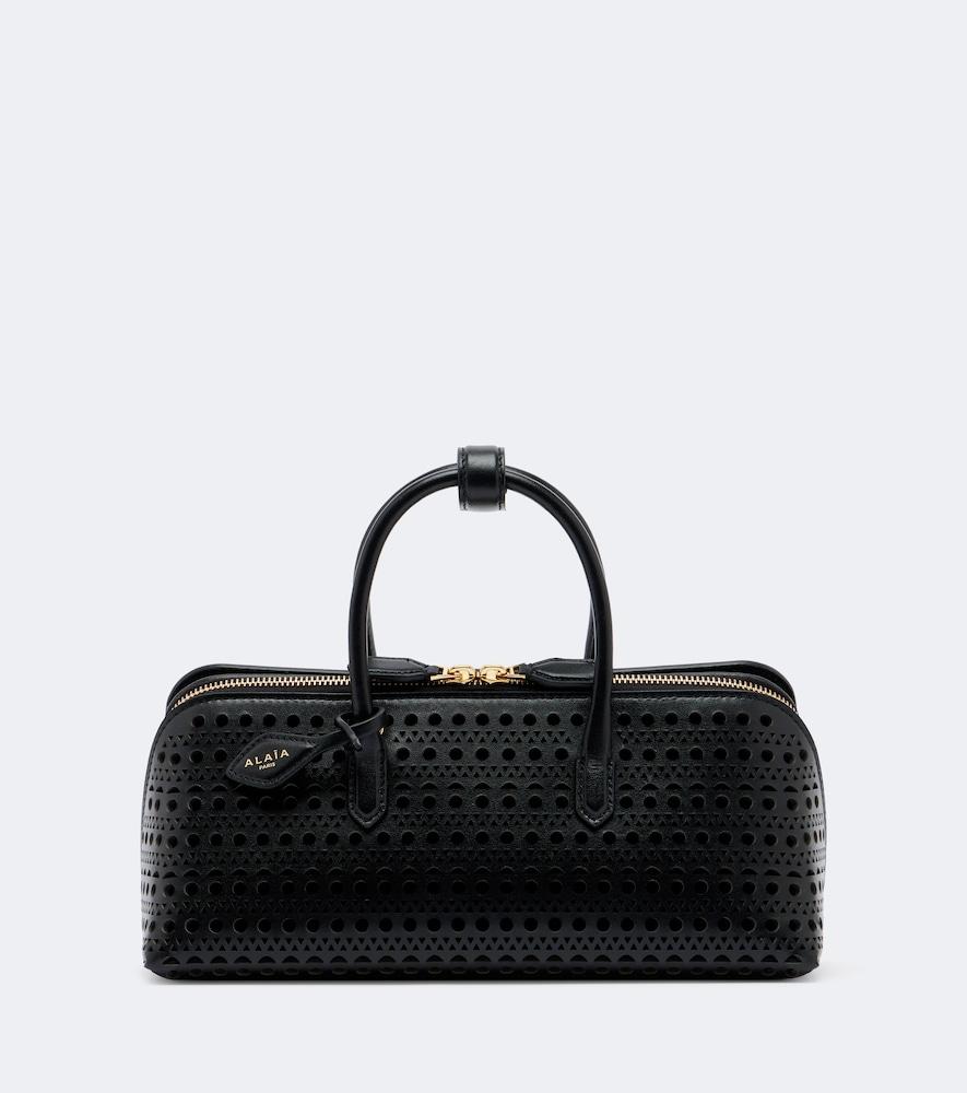 alaïa delta small vienne leather top-handle bag