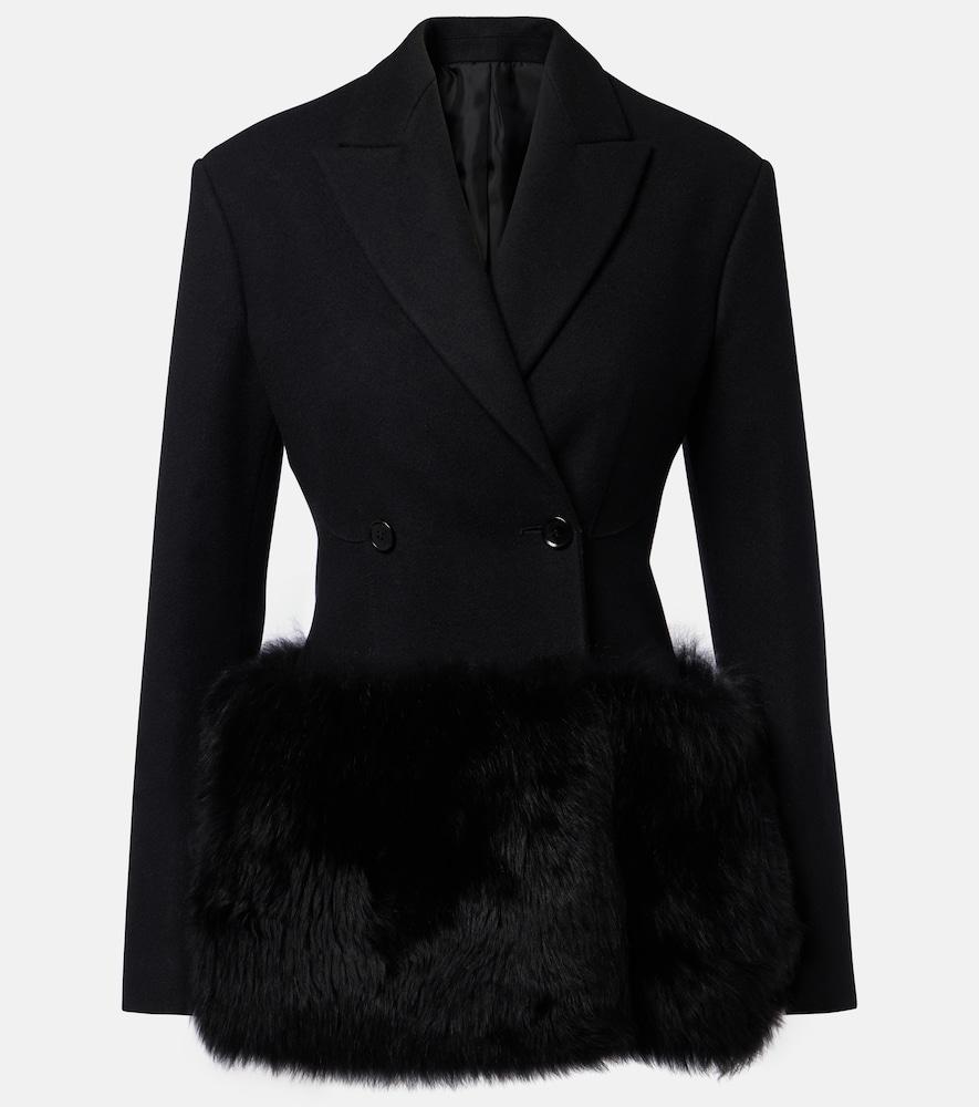 alaïa double-breasted wool blazer