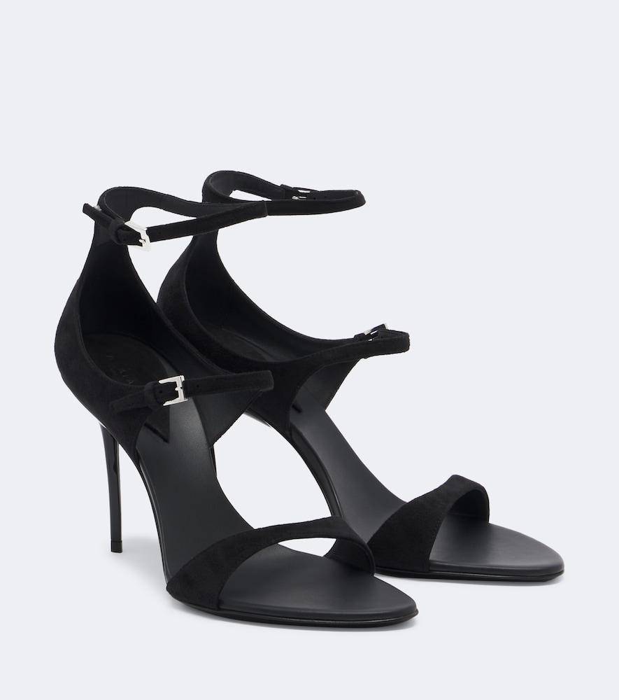 alaïa drop suede sandals