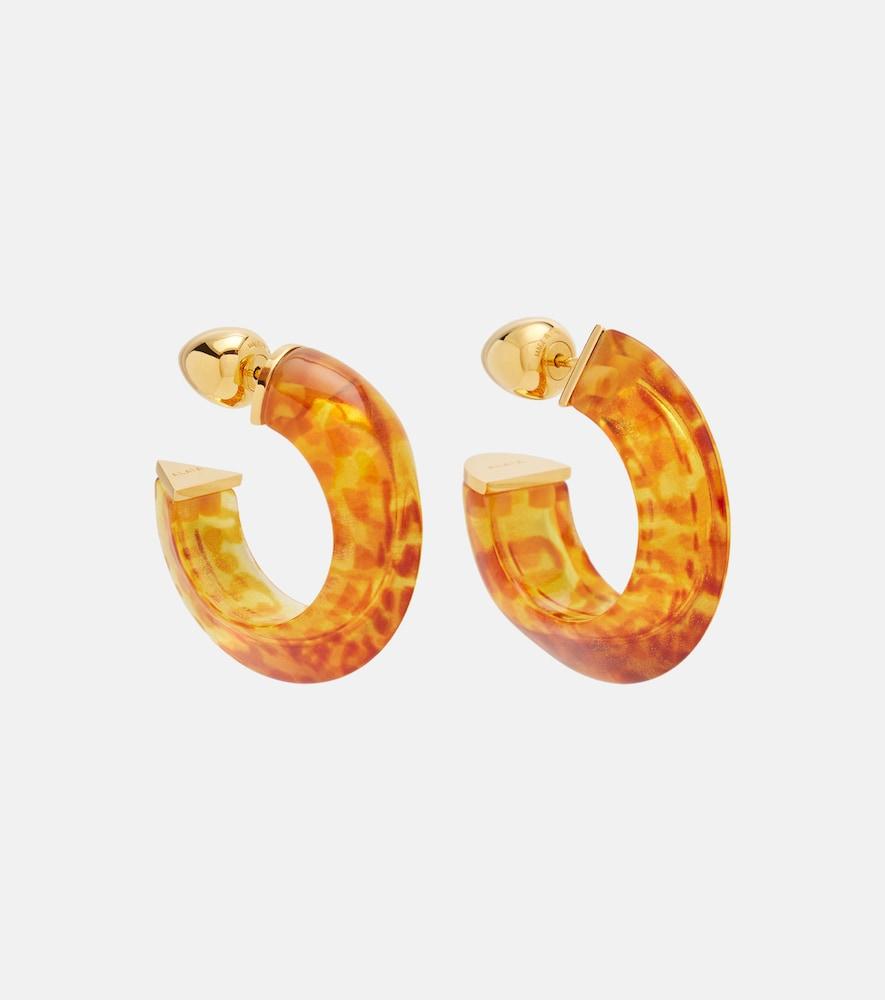 alaïa edge hoop earrings
