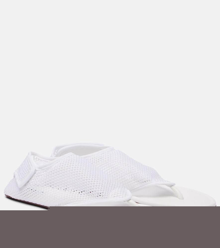 alaïa flex mesh thong sandals