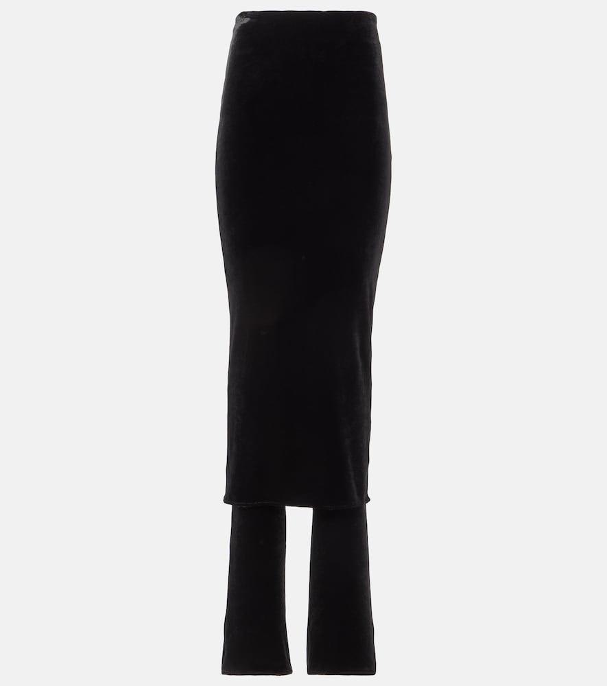 alaïa fluid jersey skirt pants