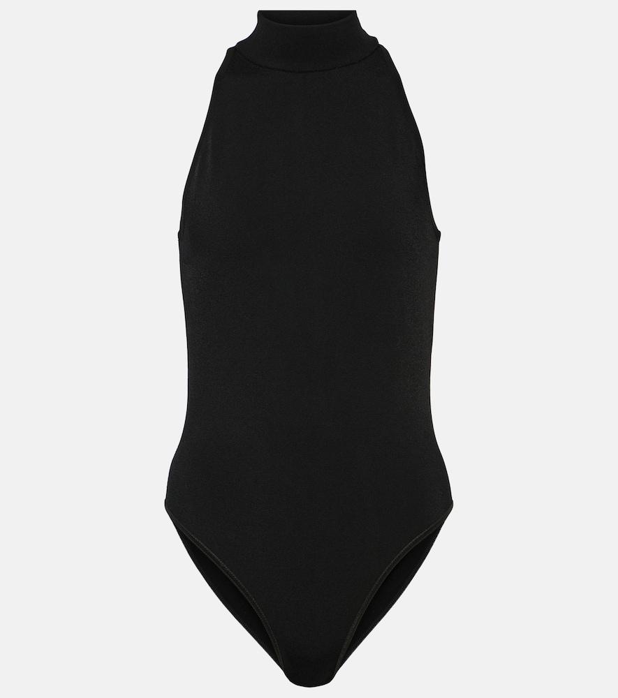 alaïa halterneck bodysuit
