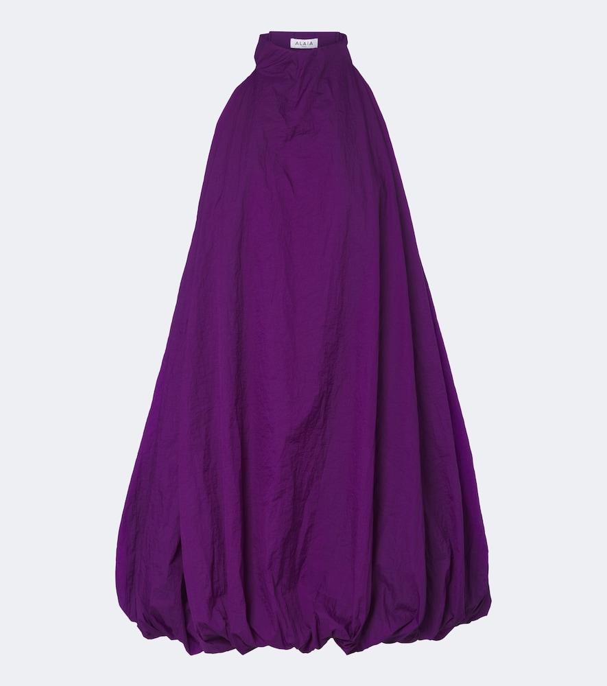 alaïa halterneck minidress