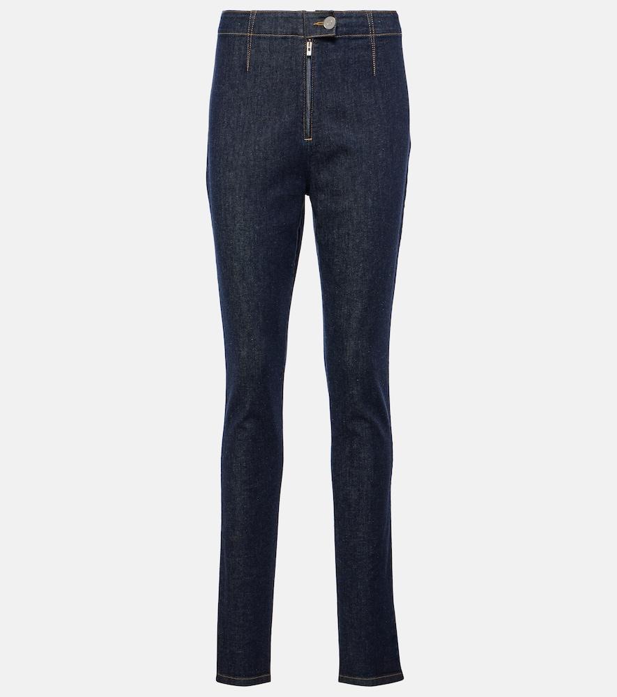 alaïa high-rise skinny jeans