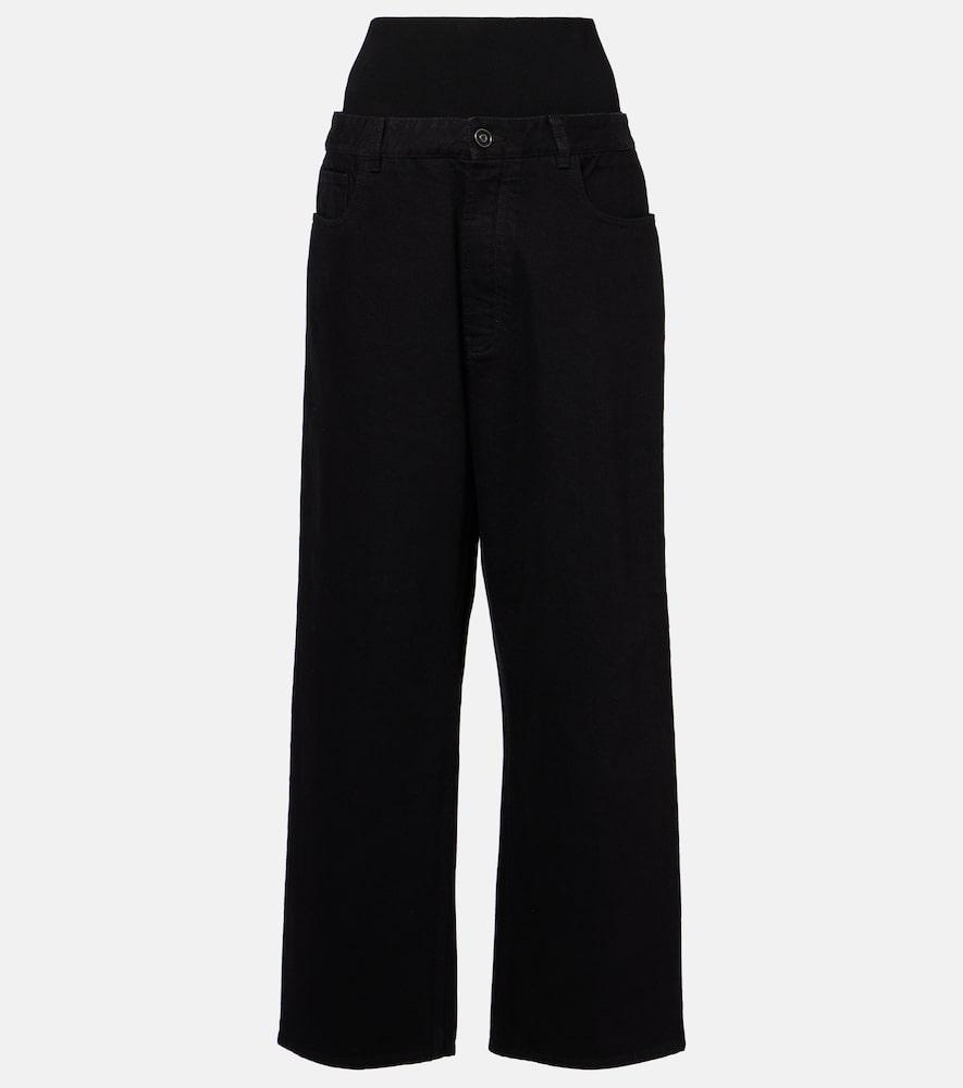 alaïa high-rise straight jeans