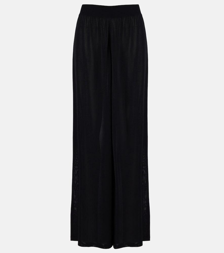 alaïa high-rise wide-leg pants
