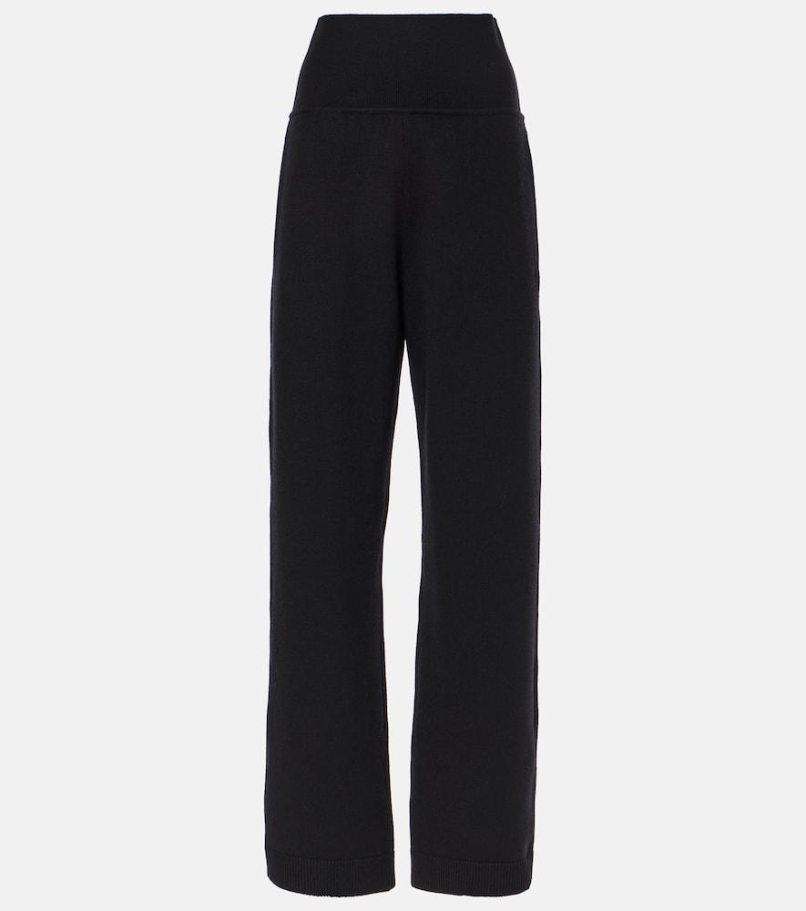 alaïa high-rise wool-blend straight pants