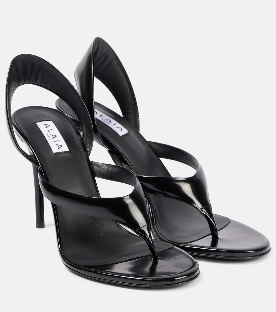 alaïa infradito leather thong sandals
