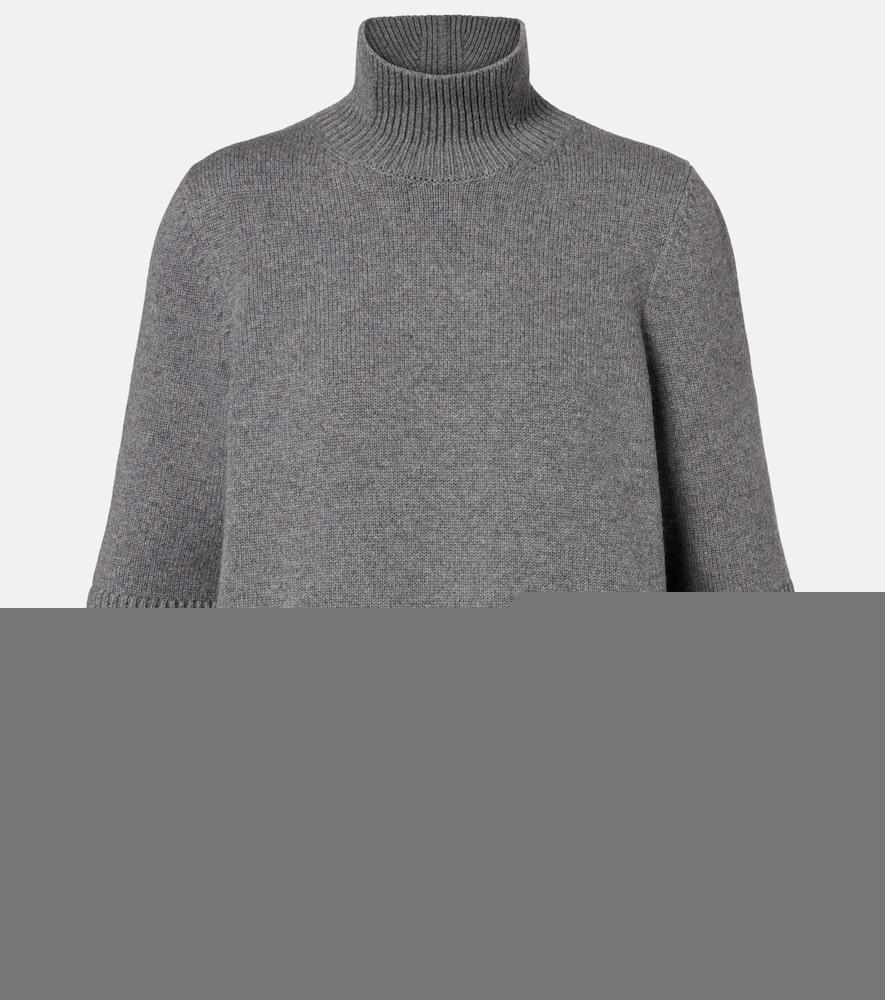 alaïa knitted cashmere-blend turtleneck top