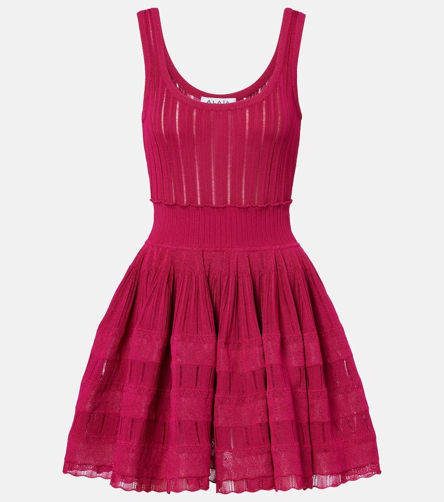 alaïa knitted minidress