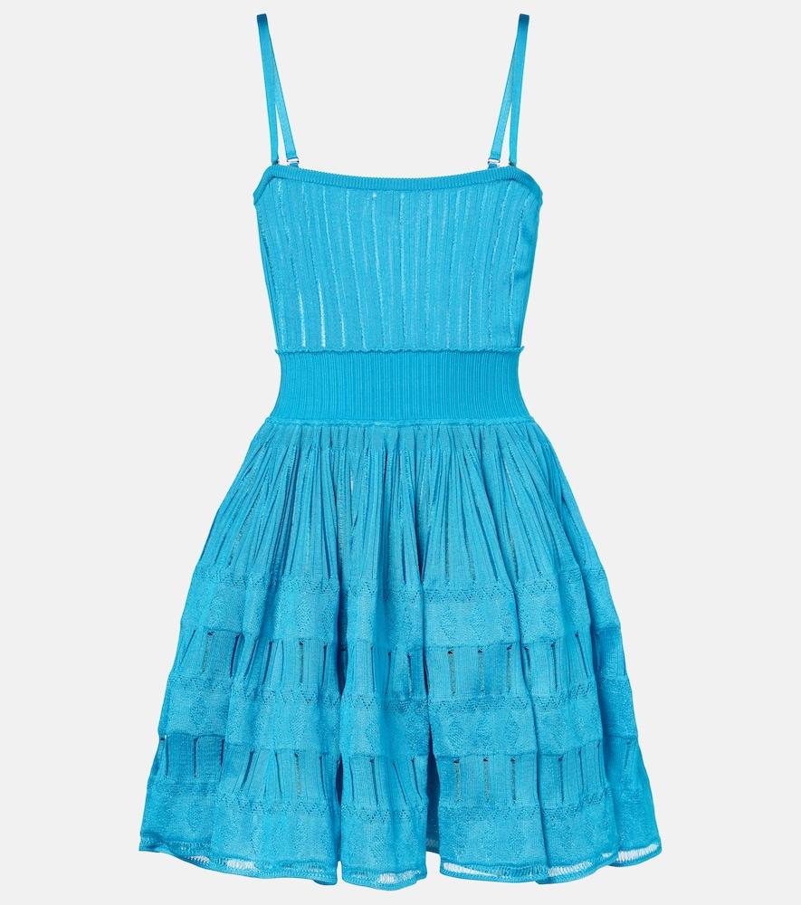 alaïa knitted minidress