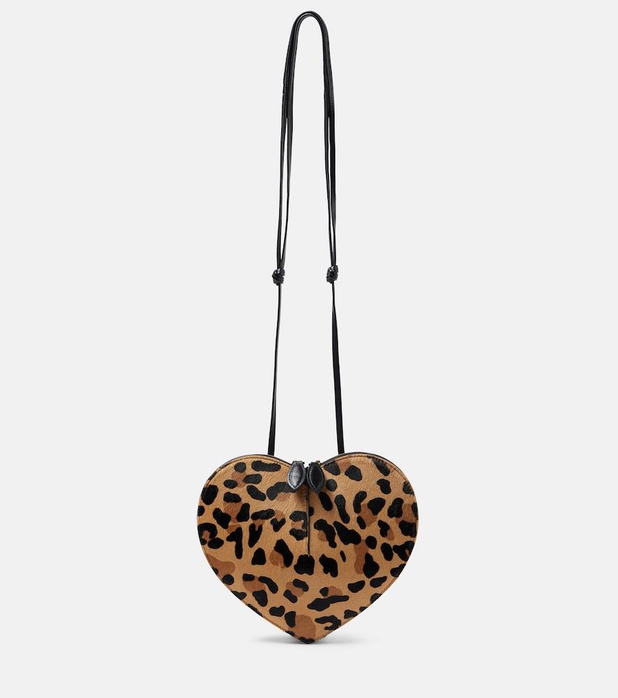 alaïa le caur calf hair shoulder bag