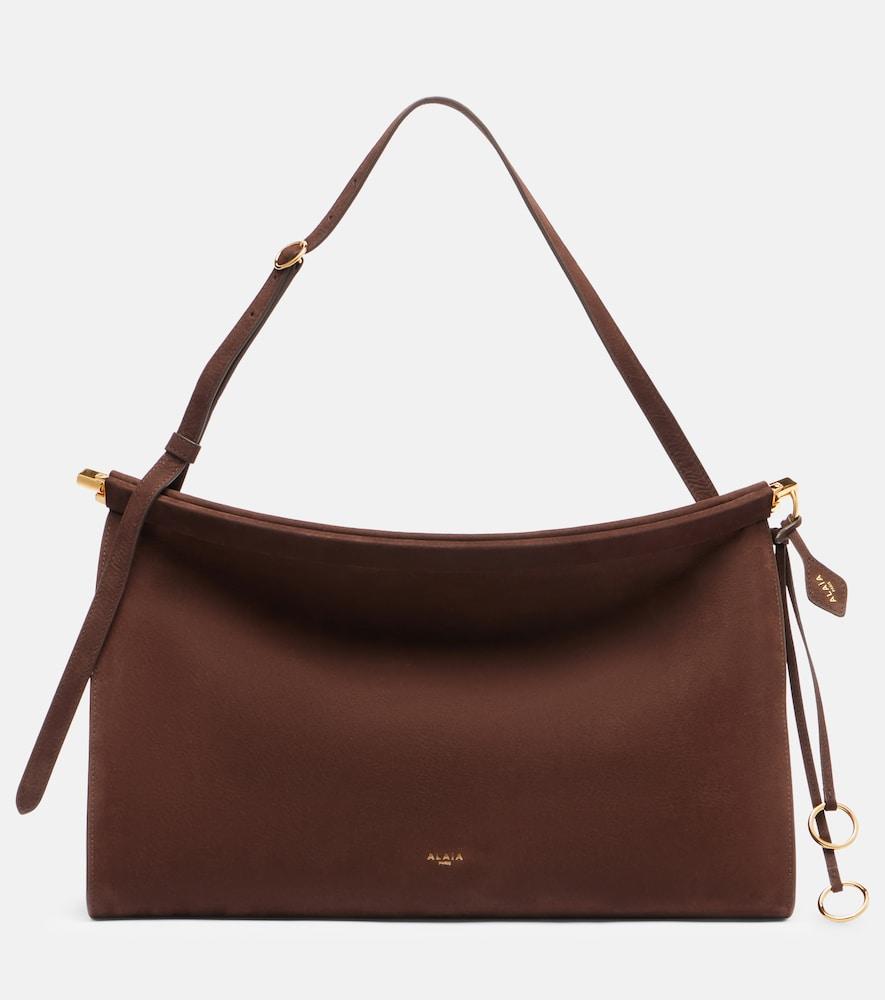 alaïa le click large leather shoulder bag