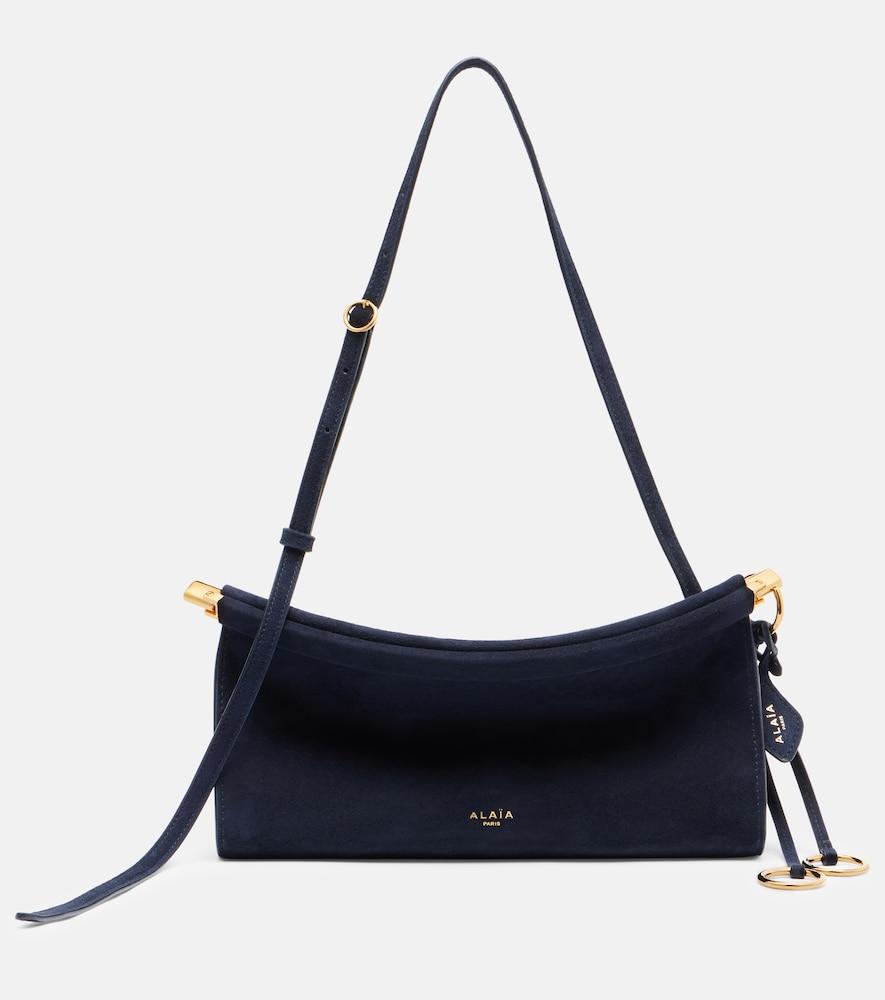 alaïa le click small suede shoulder bag