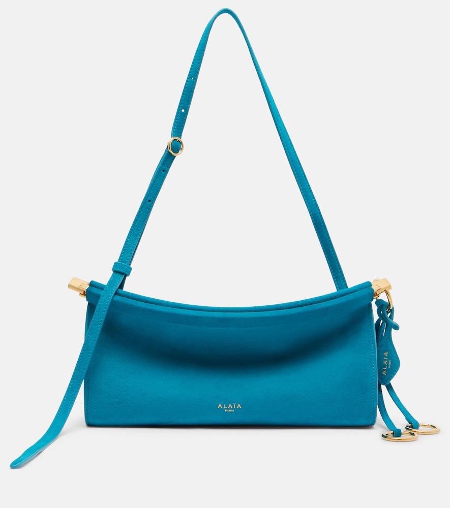 alaïa le click small suede shoulder bag