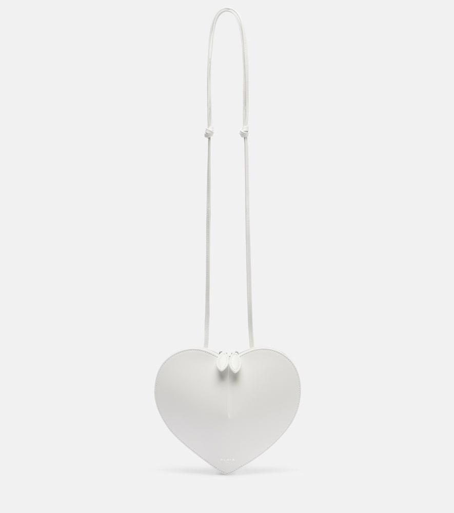 alaïa le coeur leather crossbody bag