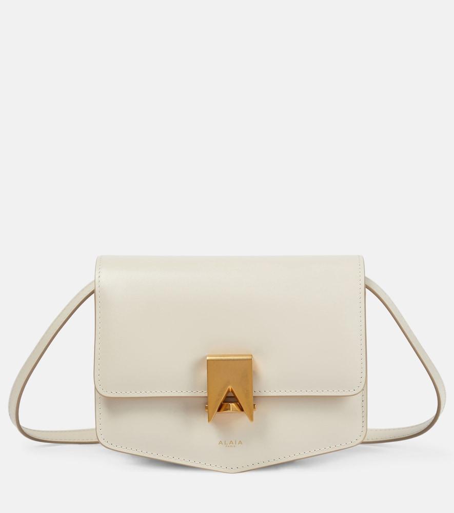 alaïa le papa small leather crossbody bag