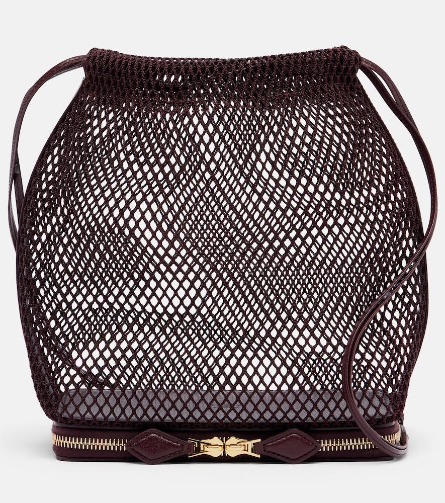 alaïa le pochon fishnet bucket bag